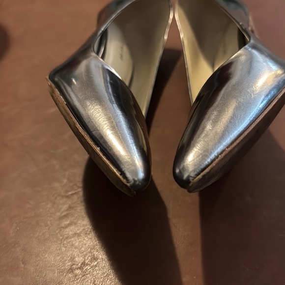 Coach Silver Heels Pointed Toe Pumps - Picture 12 of 13